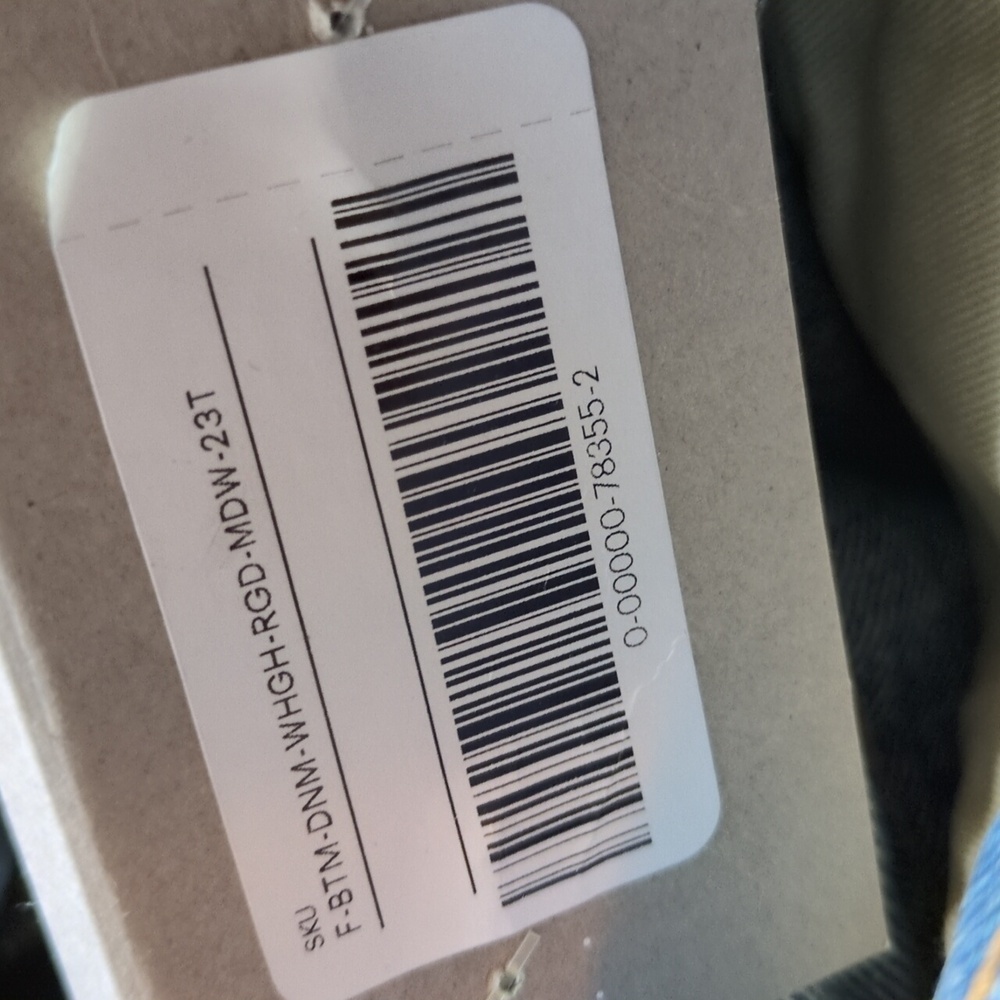 EVERLANE The '90s Way High Jean Organic Cotton Rigid NEW Size 23 Long Tall - Picture 9 of 9